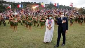 Emmanuel Macron in Marquesas, French Polynesia